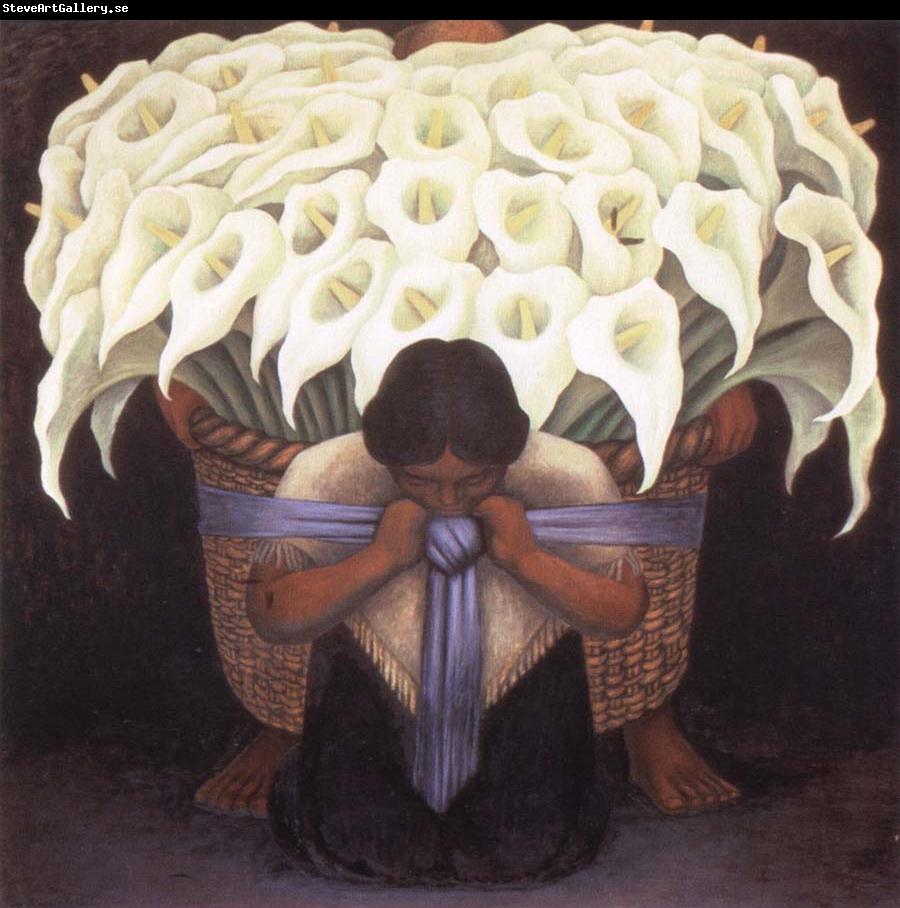 Diego Rivera the flower seller